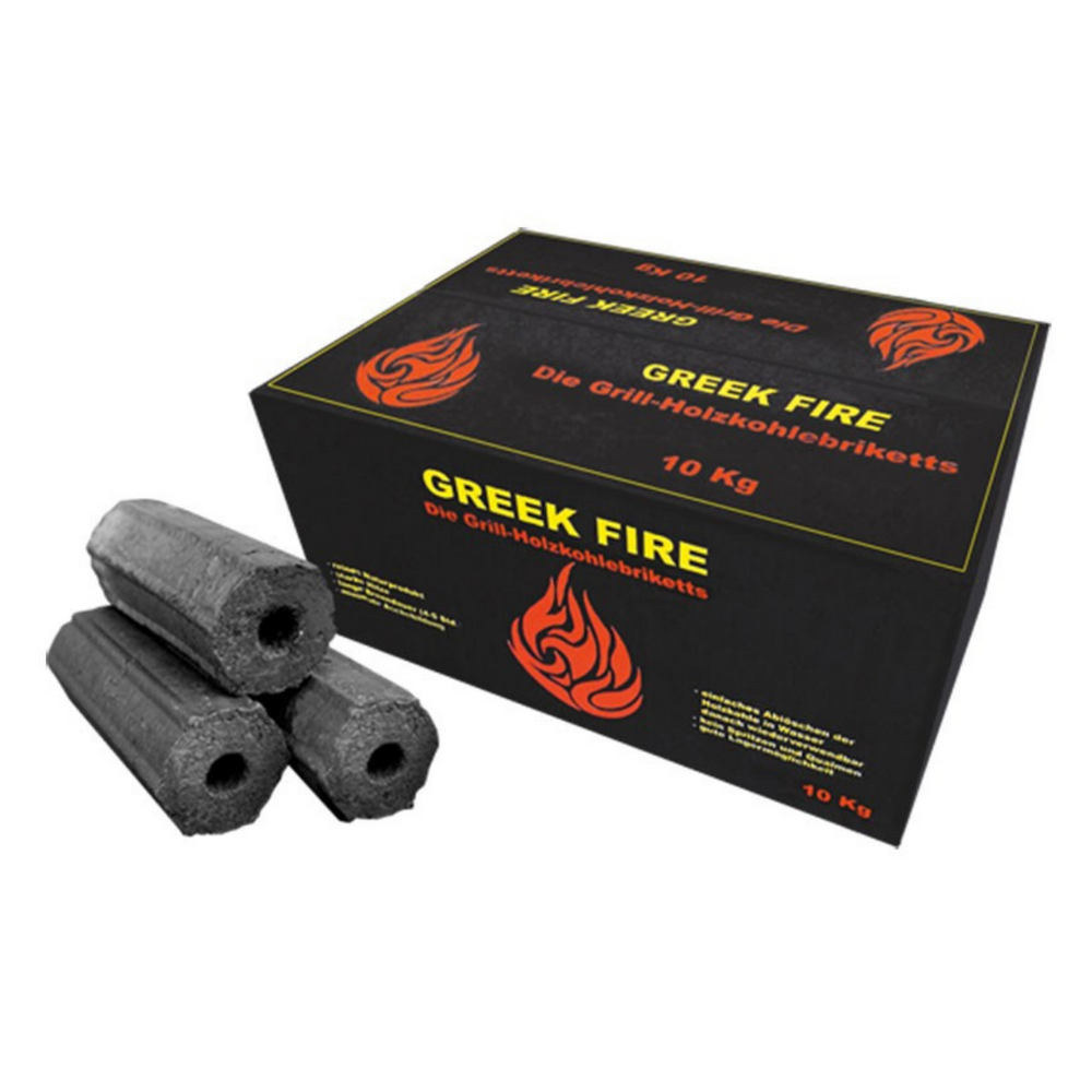 Holzkohlebriketts Greek Fire® 10 kg